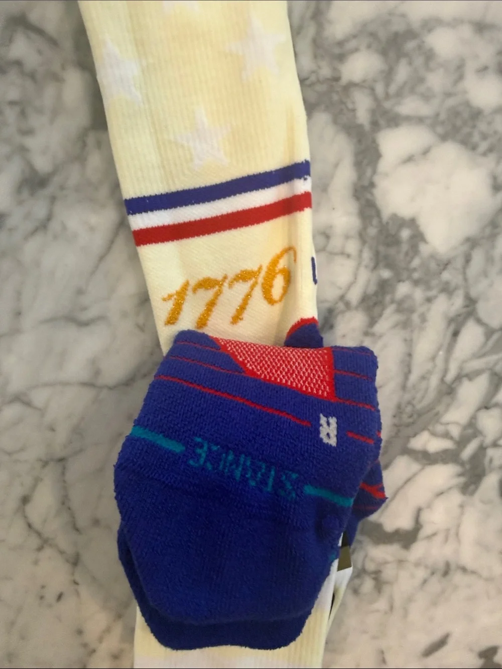 Stance White, Blue & Red USA Baseball Crew Socks